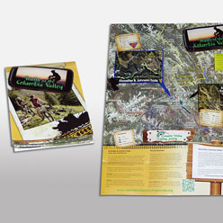 HLF Images Graphic Design and Web Development Consultant - Columbia Valley Summer Trails Map 